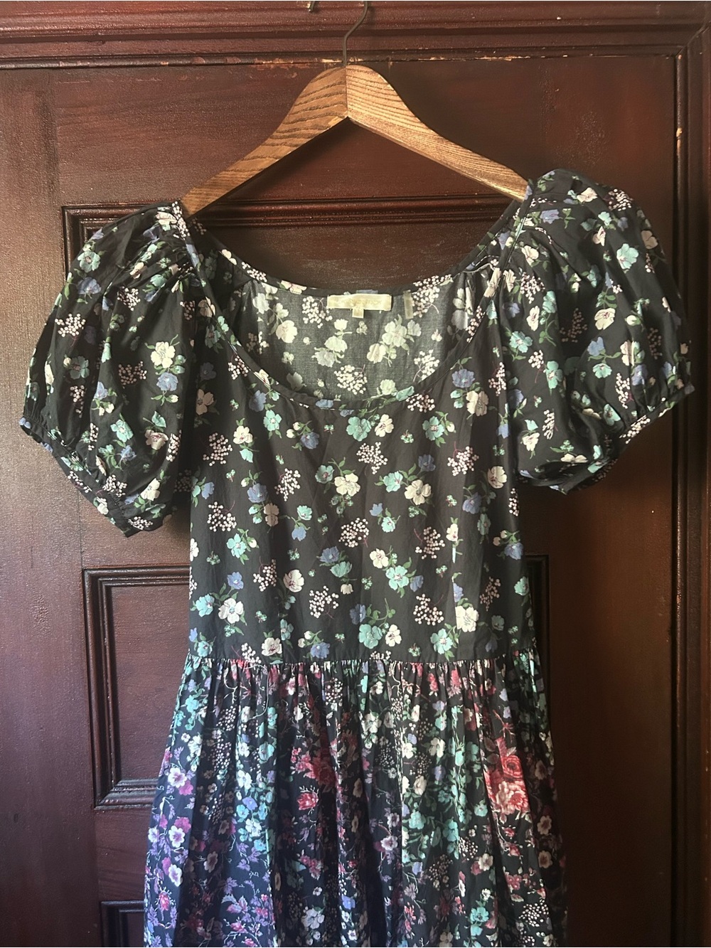 LoveShackFancy Lais Maxi Dress Puff Sleeve Scoopneck Praire Cottagecore Size 8 - Picture 7 of 10